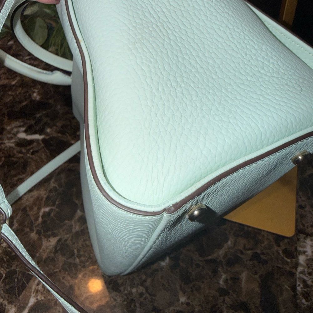 Kate Spade Leewood Place Makayla Satchel in Mint Splash Leather - Picture 10 of 16